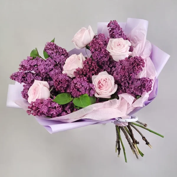 თაიგული იასამნისფერ ფერებში