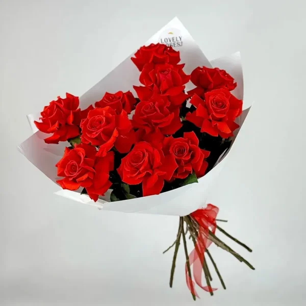 წითელი ვნება (12 ვარდი)